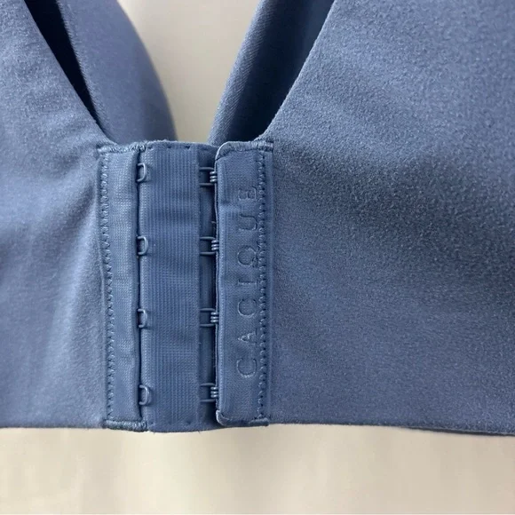 Cacique Back Smoother Lightly Lined Full Coverage Bra 42DD Blue - Picture 8 of 11